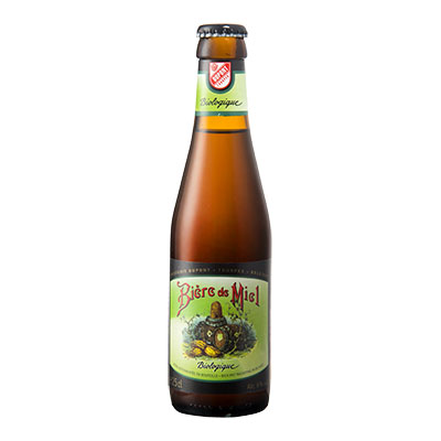 5410702001208 Bière de Miel Bio<sup>1</sup> - 25cl Biologish bier met nagisting in de fles (controle BE-BIO-01)